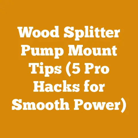 Wood Splitter Pump Mount Tips (5 Pro Hacks for Smooth Power)