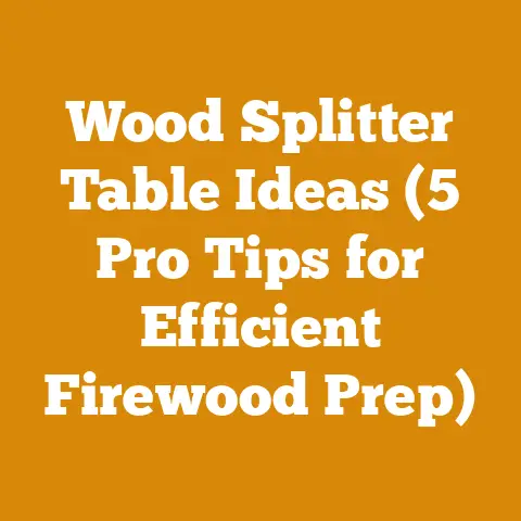 Wood Splitter Table Ideas (5 Pro Tips for Efficient Firewood Prep)
