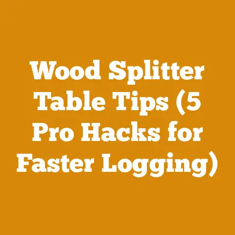 Wood Splitter Table Tips (5 Pro Hacks for Faster Logging)