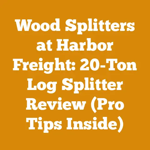 Wood Splitters at Harbor Freight: 20-Ton Log Splitter Review (Pro Tips Inside)