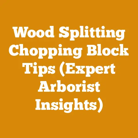 Wood Splitting Chopping Block Tips (Expert Arborist Insights)
