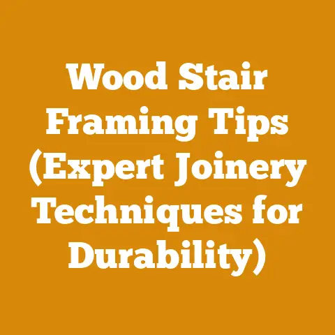 Wood Stair Framing Tips (Expert Joinery Techniques for Durability)
