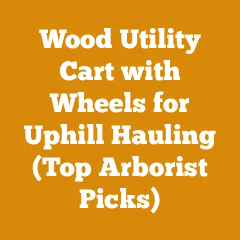 Wood Utility Cart with Wheels for Uphill Hauling (Top Arborist Picks)