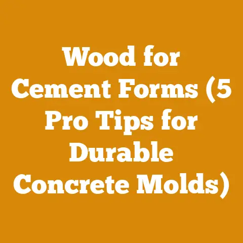 Wood for Cement Forms (5 Pro Tips for Durable Concrete Molds)