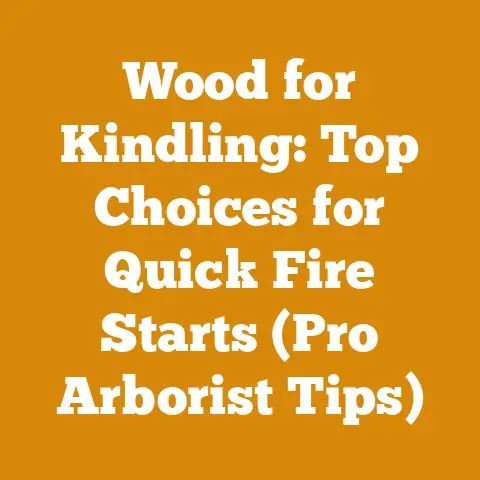 Wood for Kindling: Top Choices for Quick Fire Starts (Pro Arborist Tips)