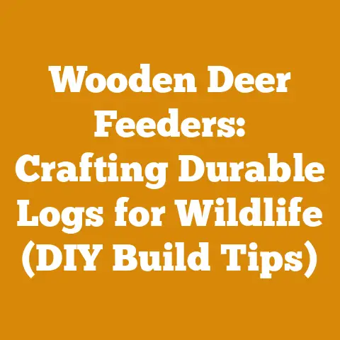 Wooden Deer Feeders: Crafting Durable Logs for Wildlife (DIY Build Tips)