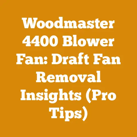 Woodmaster 4400 Blower Fan: Draft Fan Removal Insights (Pro Tips)