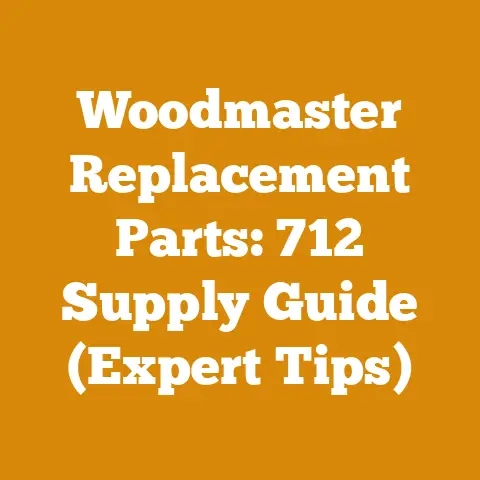 Woodmaster Replacement Parts: 712 Supply Guide (Expert Tips)