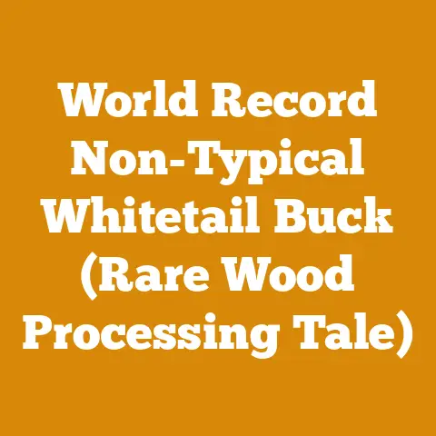 World Record Non-Typical Whitetail Buck (Rare Wood Processing Tale)