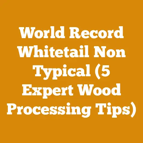 World Record Whitetail Non Typical (5 Expert Wood Processing Tips)
