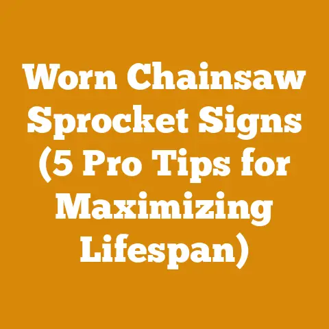 Worn Chainsaw Sprocket Signs (5 Pro Tips for Maximizing Lifespan)