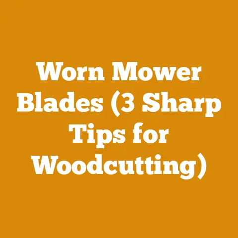 Worn Mower Blades (3 Sharp Tips for Woodcutting)