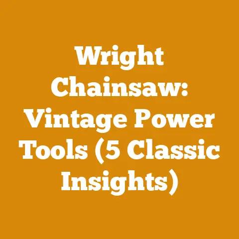 Wright Chainsaw: Vintage Power Tools (5 Classic Insights)