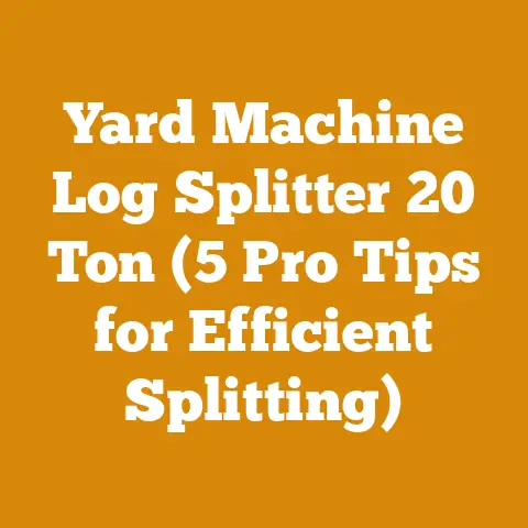 Yard Machine Log Splitter 20 Ton (5 Pro Tips for Efficient Splitting)