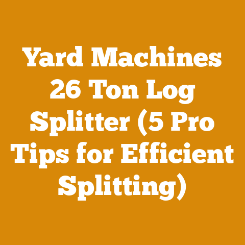 Yard Machines 26 Ton Log Splitter (5 Pro Tips for Efficient Splitting)