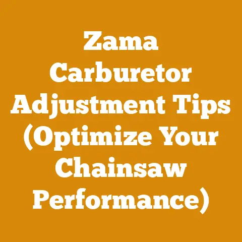 Zama Carburetor Adjustment Tips (Optimize Your Chainsaw Performance)