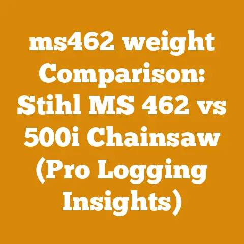 ms462 weight Comparison: Stihl MS 462 vs 500i Chainsaw (Pro Logging Insights)