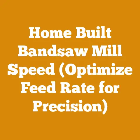 Home Built Bandsaw Mill Speed (Optimize Feed Rate for Precision)
