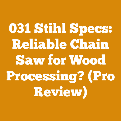 031 Stihl Specs: Reliable Chain Saw for Wood Processing? (Pro Review)