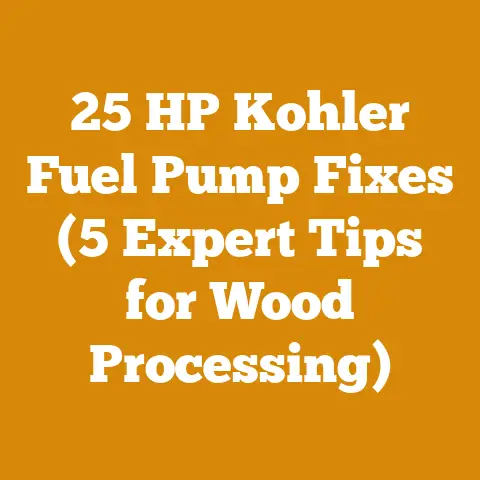 25 HP Kohler Fuel Pump Fixes (5 Expert Tips for Wood Processing)