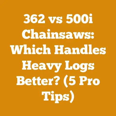 362 vs 500i Chainsaws: Which Handles Heavy Logs Better? (5 Pro Tips)