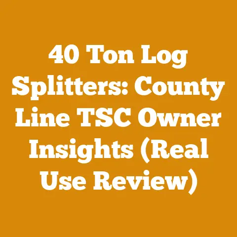 40 Ton Log Splitters: County Line TSC Owner Insights (Real Use Review)