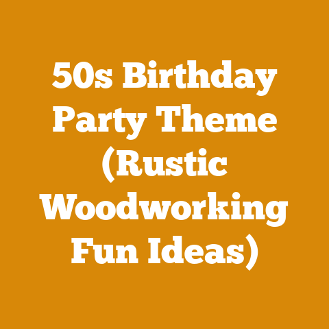 50s Birthday Party Theme (Rustic Woodworking Fun Ideas)