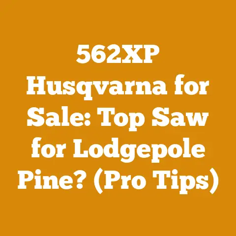 562XP Husqvarna for Sale: Top Saw for Lodgepole Pine? (Pro Tips)