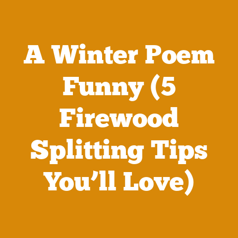 A Winter Poem Funny (5 Firewood Splitting Tips You’ll Love)