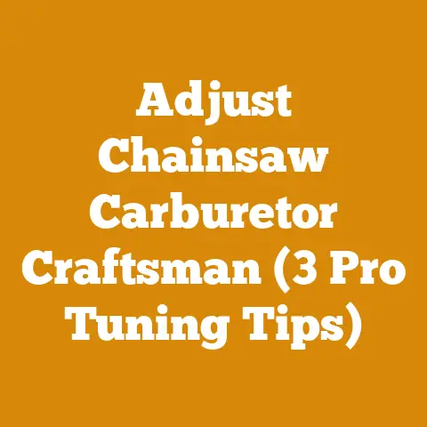 Adjust Chainsaw Carburetor Craftsman (3 Pro Tuning Tips)