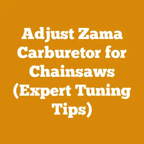 Adjust Zama Carburetor for Chainsaws (Expert Tuning Tips)