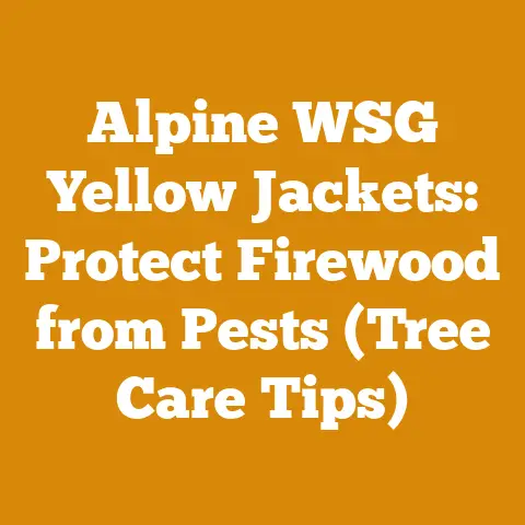 Alpine WSG Yellow Jackets: Protect Firewood from Pests (Tree Care Tips)