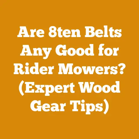Are 8ten Belts Any Good for Rider Mowers? (Expert Wood Gear Tips)