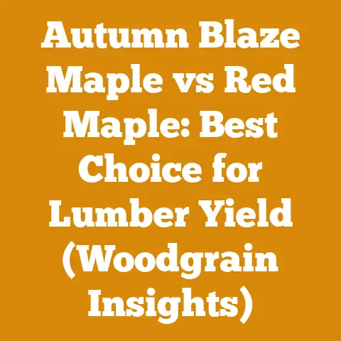 Autumn Blaze Maple vs Red Maple: Best Choice for Lumber Yield (Woodgrain Insights)