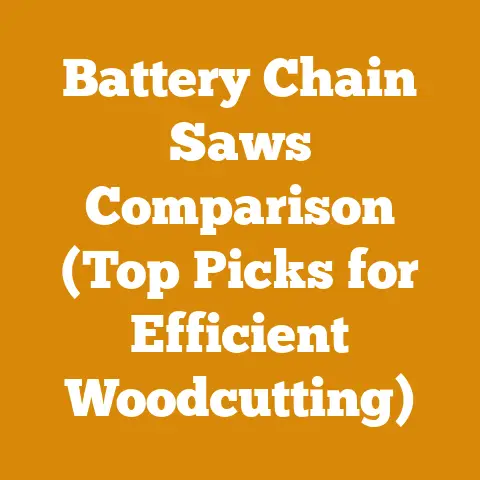 Battery Chain Saws Comparison (Top Picks for Efficient Woodcutting)