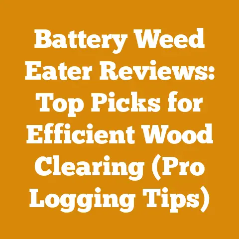 Battery Weed Eater Reviews: Top Picks for Efficient Wood Clearing (Pro Logging Tips)