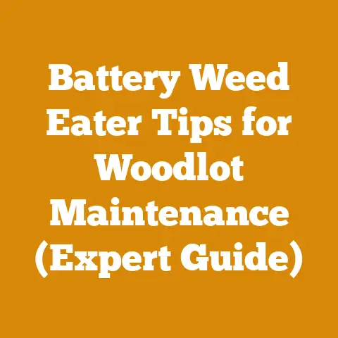 Battery Weed Eater Tips for Woodlot Maintenance (Expert Guide)