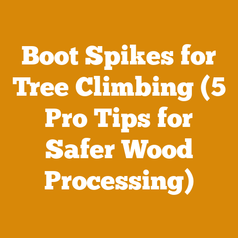 Boot Spikes for Tree Climbing (5 Pro Tips for Safer Wood Processing)