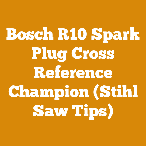 Bosch R10 Spark Plug Cross Reference Champion (Stihl Saw Tips)