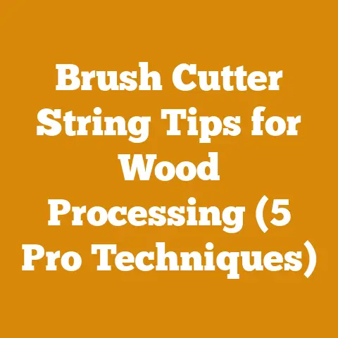 Brush Cutter String Tips for Wood Processing (5 Pro Techniques)