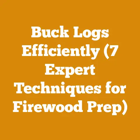 Buck Logs Efficiently (7 Expert Techniques for Firewood Prep)