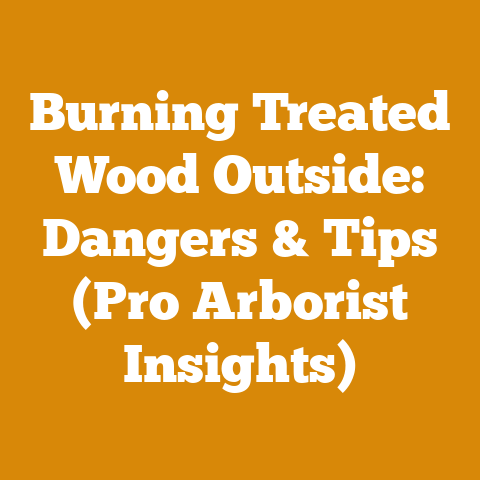 Burning Treated Wood Outside: Dangers & Tips (Pro Arborist Insights)