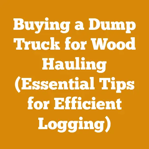 Buying a Dump Truck for Wood Hauling (Essential Tips for Efficient Logging)