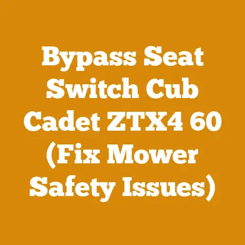 Bypass Seat Switch Cub Cadet ZTX4 60 (Fix Mower Safety Issues)