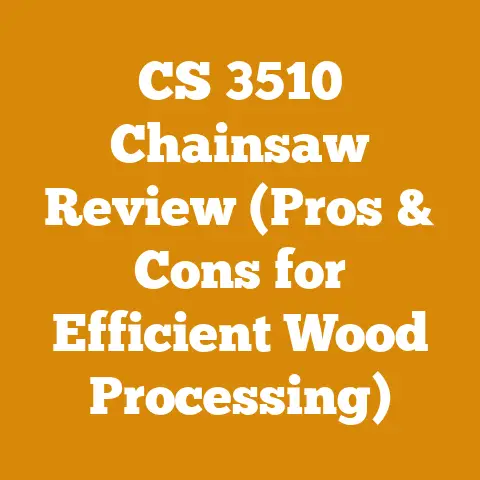 CS 3510 Chainsaw Review (Pros & Cons for Efficient Wood Processing)