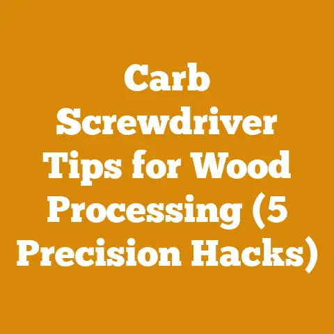 Carb Screwdriver Tips for Wood Processing (5 Precision Hacks)