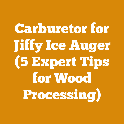 Carburetor for Jiffy Ice Auger (5 Expert Tips for Wood Processing)