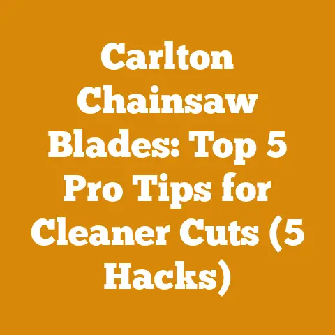 Carlton Chainsaw Blades: Top 5 Pro Tips for Cleaner Cuts (5 Hacks)