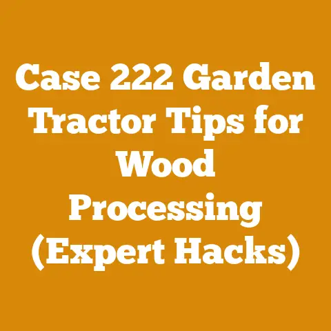 Case 222 Garden Tractor Tips for Wood Processing (Expert Hacks)