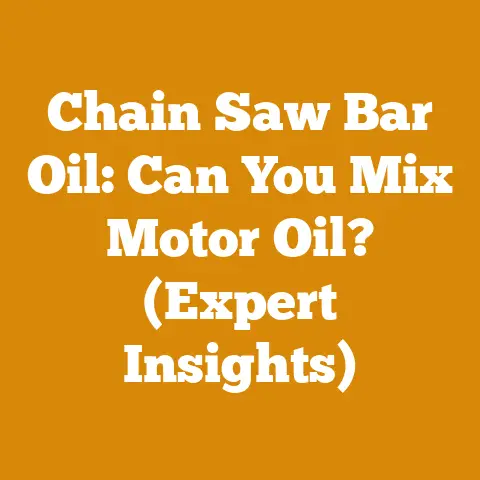 Chain Saw Bar Oil: Can You Mix Motor Oil? (Expert Insights)